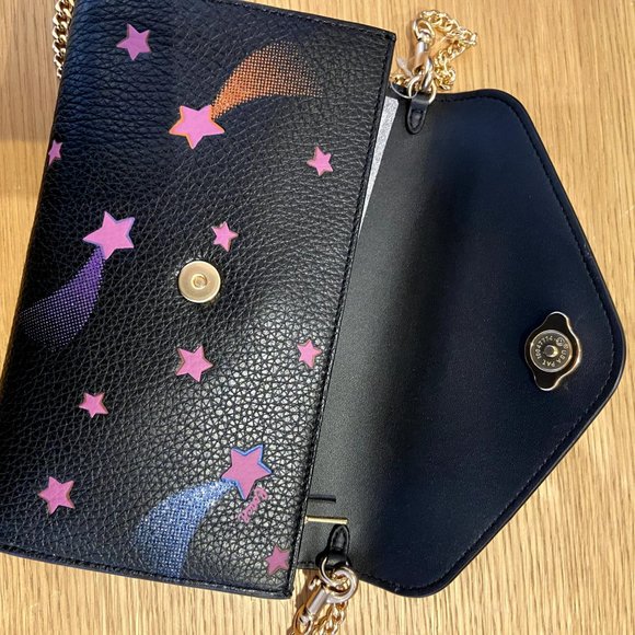 Coach Tammie Clutch Crossbody With Disco Star Print c7302 - Picture 8 of 8
